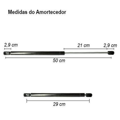 Amortecedor Tampa Traseira Porta-Malas VW Gol G5 G6 2008 a 2017 Cinoy YN-AMVW004