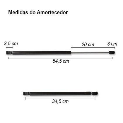Imagem de Par Amortecedor Tampa Traseira Porta Malas Zafira Cinoy 2001 à 2012 YN-AMGM005