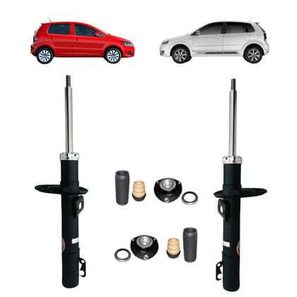 Imagem de Par Amortecedor Volkswagen Polo 2002 A 2015 Dianteiro Kayaba Klassic + Kit Batente