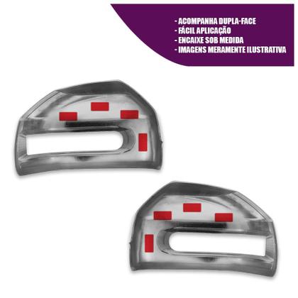 Imagem de Par Aplique Cromado Capa Retrovisor Idea Adventure 07/10 Palio Weekend 09/16 Strada Adventure 07/19