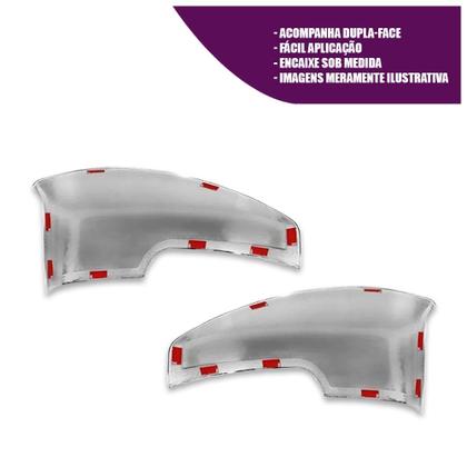 Imagem de Par Aplique Cromado para Capa Retrovisor Ecosport 2013 2014 2015 2016 2017 Com Pisca