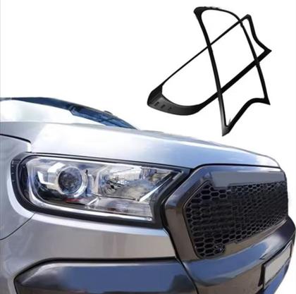 Imagem de Par Aplique De Acabamento Faróis Dianteiros Ranger Fx4 Limited Black 2017 Á 2023