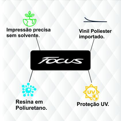 Imagem de Par Aplique Ford Focus Resinado Coluna Paralama Etc