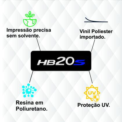 Imagem de Par Aplique Hyundai Hb20 S Resinado Coluna Paralama Etc