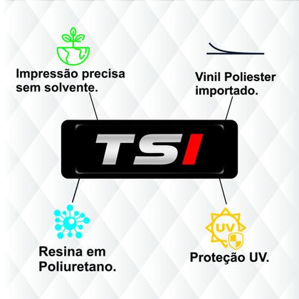 Imagem de Par Aplique Volkswagen Tsi Resinado Coluna Paralama Etc