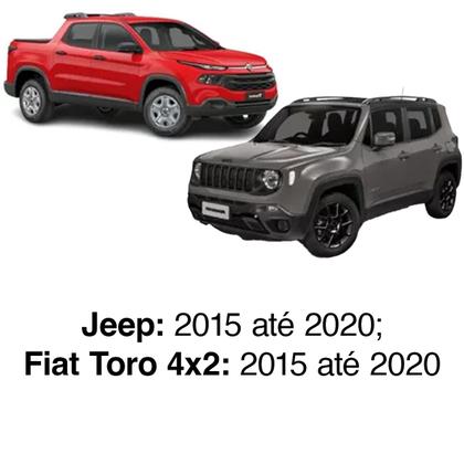 Imagem de Par Bandeja Jeep Renegade Dianteira 4x2 2015 2016 com Pivô