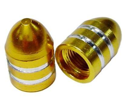Imagem de Par Bicos Pneu Válvula Curta Alumínio P/ Bike Carro Moto