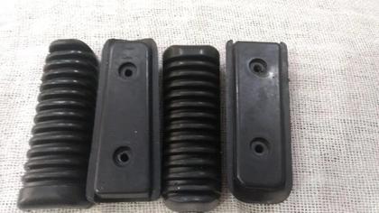 Imagem de Par Borracha Da Pedaleira 2 Peças Yamaha Fazer 250 Dianteira