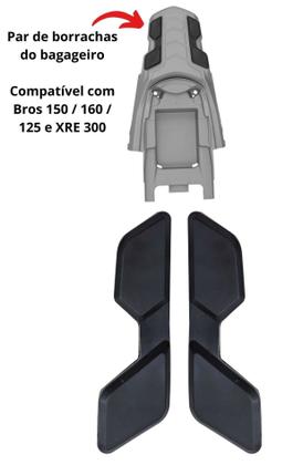 Imagem de Par Borrachas Da Rabeta Bagageiro Xre 190 Xre 300