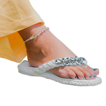 Imagem de Par Cabedal Em V Cristal Para Customização Escolha Cores