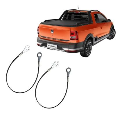 Imagem de Par Cabo Aço Tampa Traseira Caçamba Vw Saveiro G5 G6 09 / 15