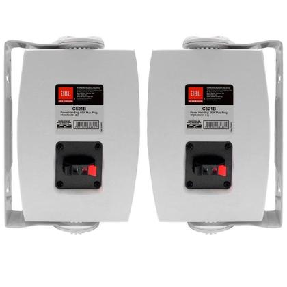 Imagem de Par Caixa Acústica Som Ambiente Jbl C521 80w 8 Ohms Branca C521B 5 Polegadas Selenium