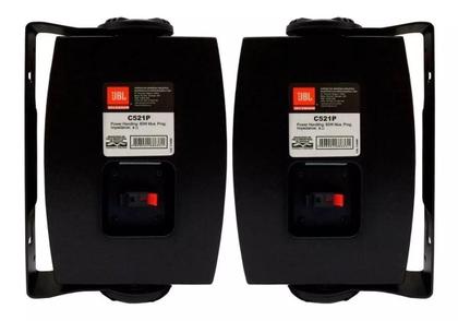 Imagem de Par Caixa Acústica Som Ambiente Jbl C521 80w 8 Ohms Preta C521P 5 Polegadas Selenium