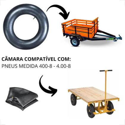 Imagem de Par Câmara De Ar 4.008 Ma8 Para Pneu Industrial 4.80 4.00