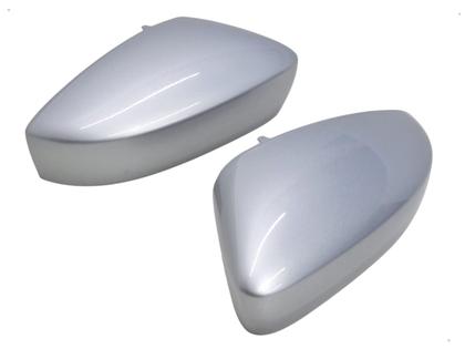 Imagem de Par Capa Retrovisor Gol 2013 2014 2015 2016 2017 2018 2019 2020 2021 2022 2023 Prata Sirius Sem Furo