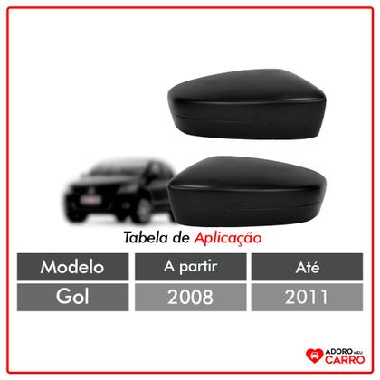 Imagem de Par Capa Retrovisor Gol G5 08 a 10 Black Piano Le e Ld