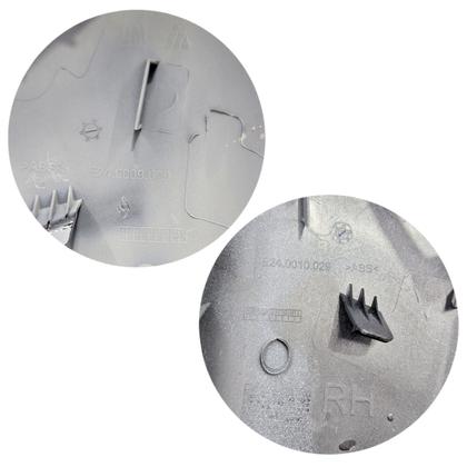 Imagem de Par Capa Retrovisor Onix 2020 2021 2022 2023 2024 2025 Primer Com Furo Sensor Original