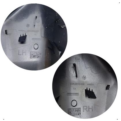 Imagem de Par Capa Retrovisor Onix 2023 2024 2025 Cinza Drake S/ Furo Sensor Original