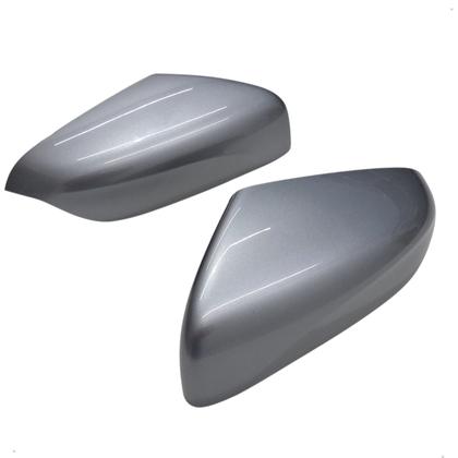 Imagem de Par Capa Retrovisor Onix Plus 2020 2021 2022 2023 2024 2025 Prata Shark Sem Furo Sensor Original