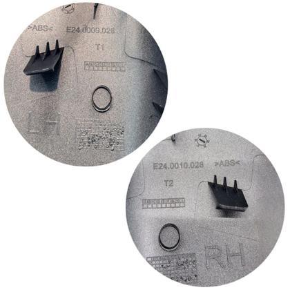 Imagem de Par Capa Retrovisor Onix Plus 2020 2021 2022 2023 2024 2025 Prata Shark Sem Furo Sensor Original