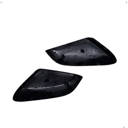Imagem de Par Capa Retrovisor Onix Plus 2020 2021 2022 2023 2024 2025 Preto S/ Furo Sensor Original