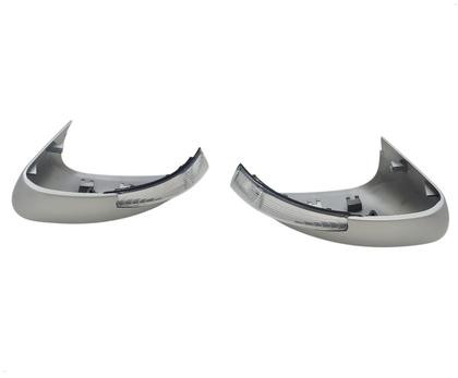 Imagem de Par Capa Retrovisor Pisca Seta Fiat Strada 2021 2022 2023 2024 2025 Prata Bari