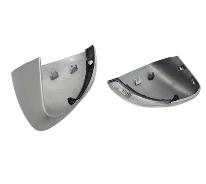 Imagem de Par Capa Retrovisor Pisca Seta Fiat Strada 2021 2022 2023 2024 2025 Prata Bari