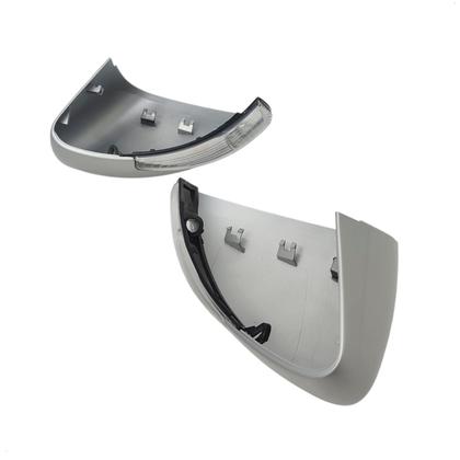 Imagem de Par Capa Retrovisor Pisca Seta Fiat Strada 2021 2022 2023 2024 2025 Prata Bari