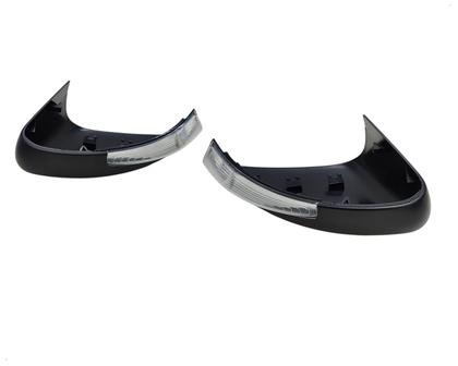 Imagem de Par Capa Retrovisor Pisca Seta Fiat Strada 2021 2022 2023 2024 2025 Preto Fosco