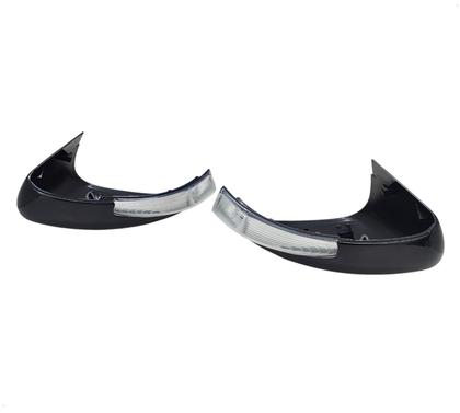 Imagem de Par Capa Retrovisor Pisca Seta Fiat Strada 2021 2022 2023 2024 2025 Preto Vulcano Original