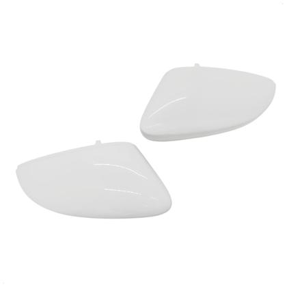 Imagem de Par Capa Retrovisor Voyage 2013 2014 2015 2016 2017 2018 2019 2020 2021 2022 2023 Branco Cristal Com Furo