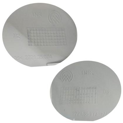 Imagem de Par Capa Retrovisor Voyage 2013 2014 2015 2016 2017 2018 2019 2020 2021 2022 2023 Branco Cristal Com Furo