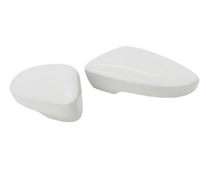 Imagem de Par Capa Retrovisor Voyage 2013 2014 2015 2016 2017 2018 2019 2020 2021 2022 2023 Branco Cristal Com Furo