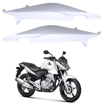 Imagem de Par Carenagem Rabeta Lateral Traseira Branco Honda Cb300r 2015