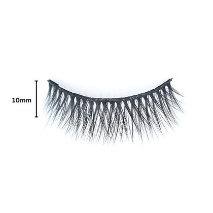Imagem de Par Cílios Postiços 5D Olhos Curvados Longos Volumosos 10mm Definição Natural 