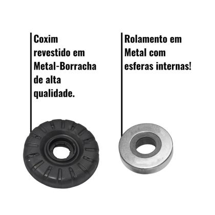 Imagem de Par Coxim Batente Dianteiro Onix Cobalt Prisma Spin Sonic