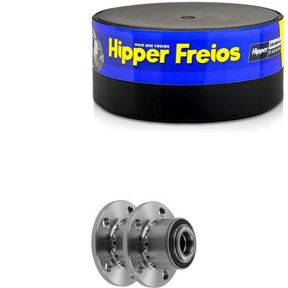 Imagem de Par Cubo Roda Dianteiro Polo 1.6 1.8 03 a 15 Hipper Freios