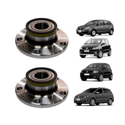 Imagem de Par Cubo Roda Traseiro Nakata Com Rolamento Polo 2002 A 2014