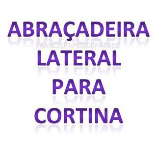 Imagem de Par de abraçadeiras para cortina em metal - 1 metro - modelo margarida