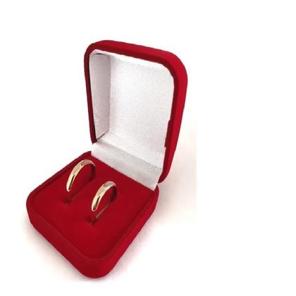 Imagem de Par De Alianças Casamento Ouro 416k  3mm Abaulada-Garantia Eterna!!!