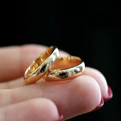 Imagem de Par De Alianças Casamento Ouro 416k  3mm Abaulada-Garantia Eterna!!!