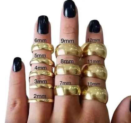 Imagem de Par de Alianças de Ouro 18k 4mm 4 gramas Chanfradas