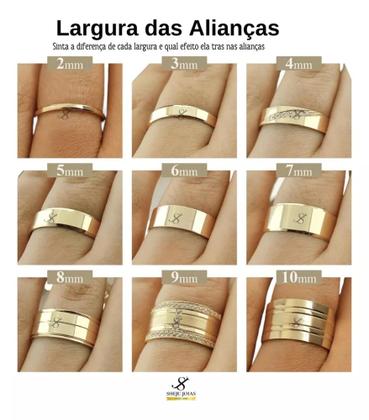 Imagem de Par de Alianças de Ouro 18k 6mm 14 gramas Anatômico