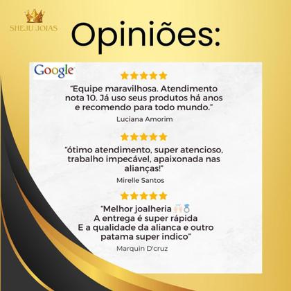 Imagem de Par de Alianças de ouro 18k Legítimo 4 gramas + Anel solitário