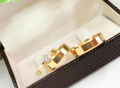 Imagem de Par de Alianças ouro 18k  maçica 3 gramas Casamento noivado