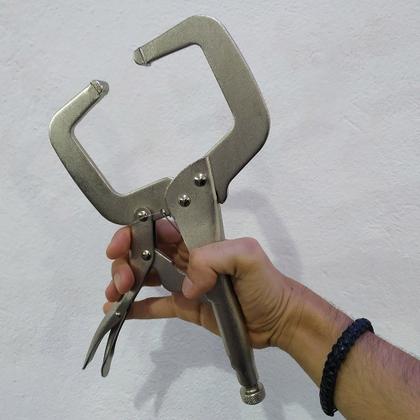 Imagem de Par de Alicate de Pressão Tipo C 11 Pol Solda Profissional