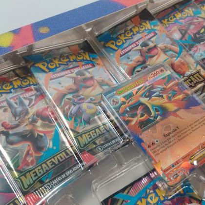 Imagem de Par de Boxes Pokémon Coleção Mega Charizard X e Y Certificado FSC Copag - 36436
