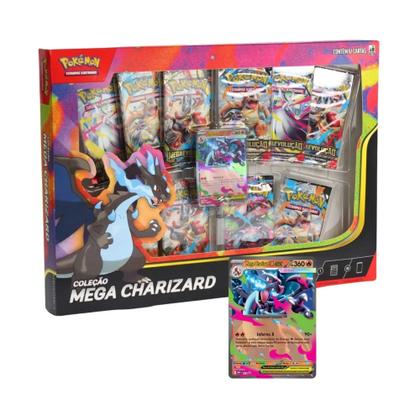Imagem de Par de Boxes Pokémon Coleção Mega Charizard X e Y Certificado FSC Copag - 36436
