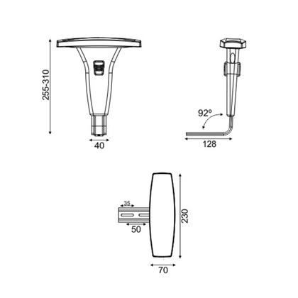 Imagem de Par de Braços Digitador P/ Cadeira giratória/ Sectária/ Executiva 