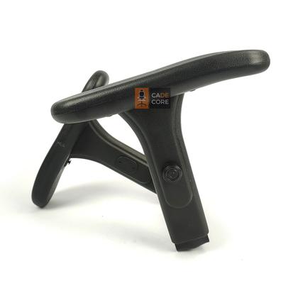 Imagem de Par de Braços Regulaveis 7 Posições Anatomico Aço Preto Manutenção